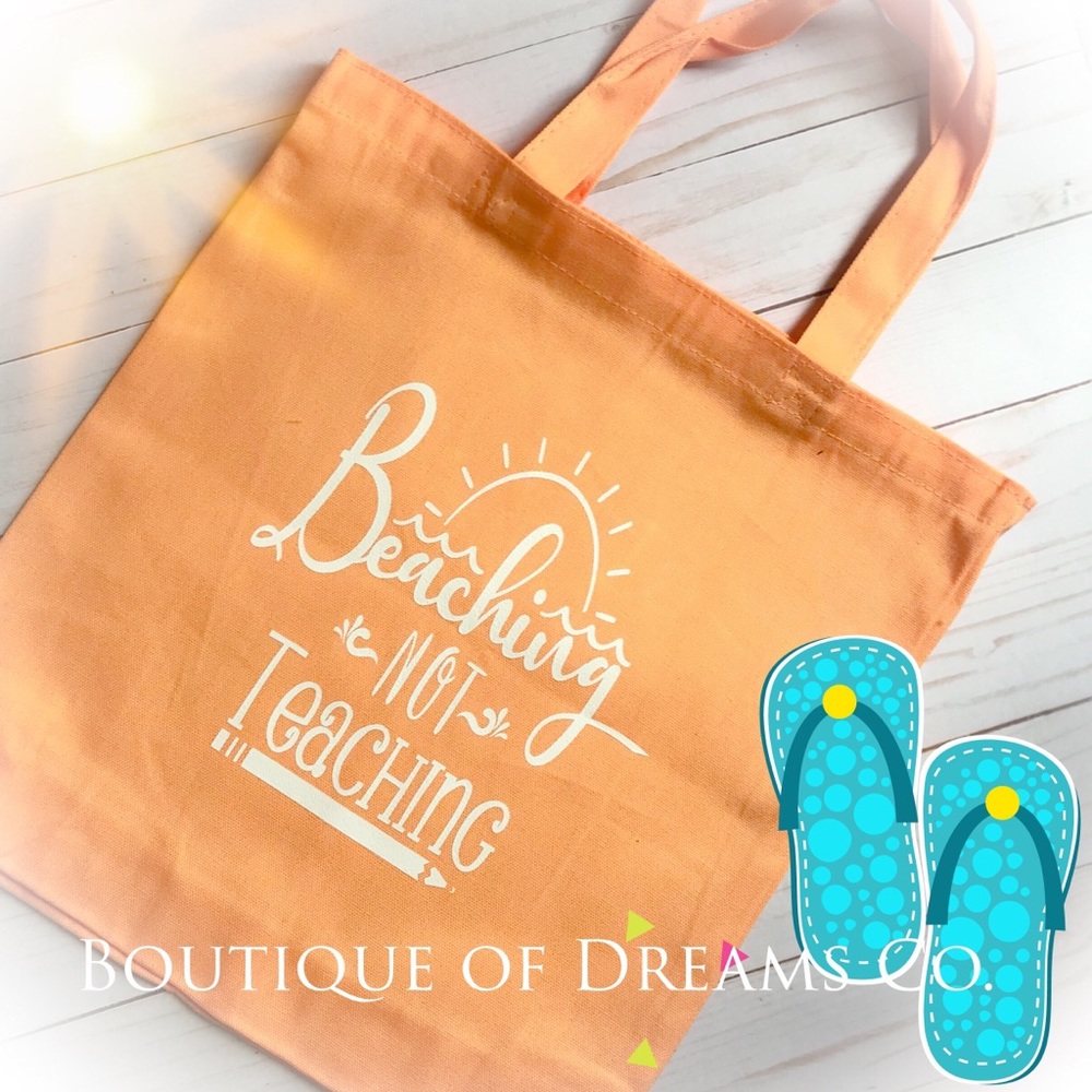 Custom beach bag teacher mom grandma made to order